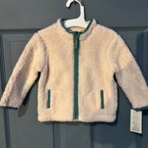 Baby Trim Faux Shearling Fur Jacket - Cat & Jack Beige